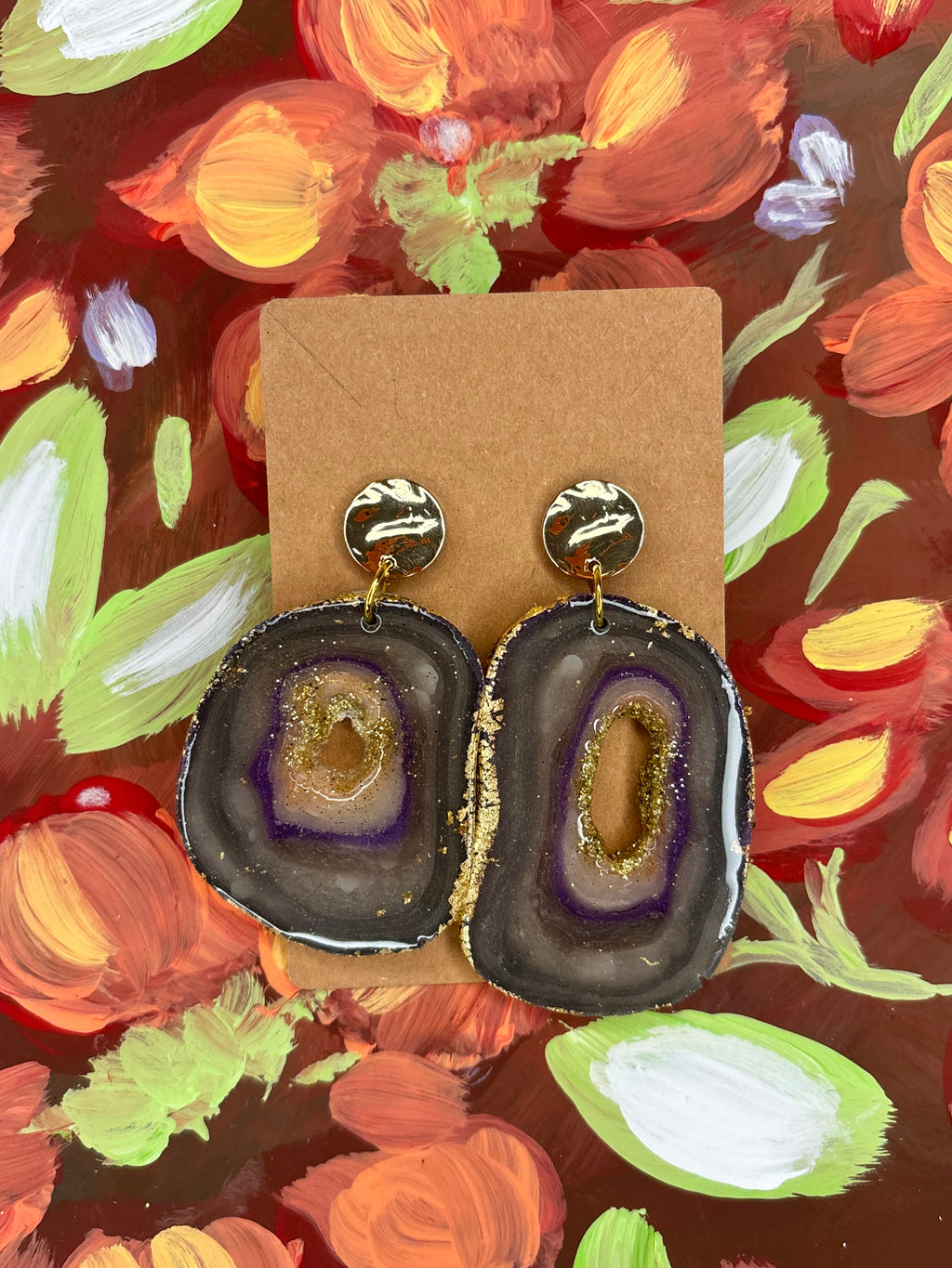 Faux “Lavender Haze” Geode