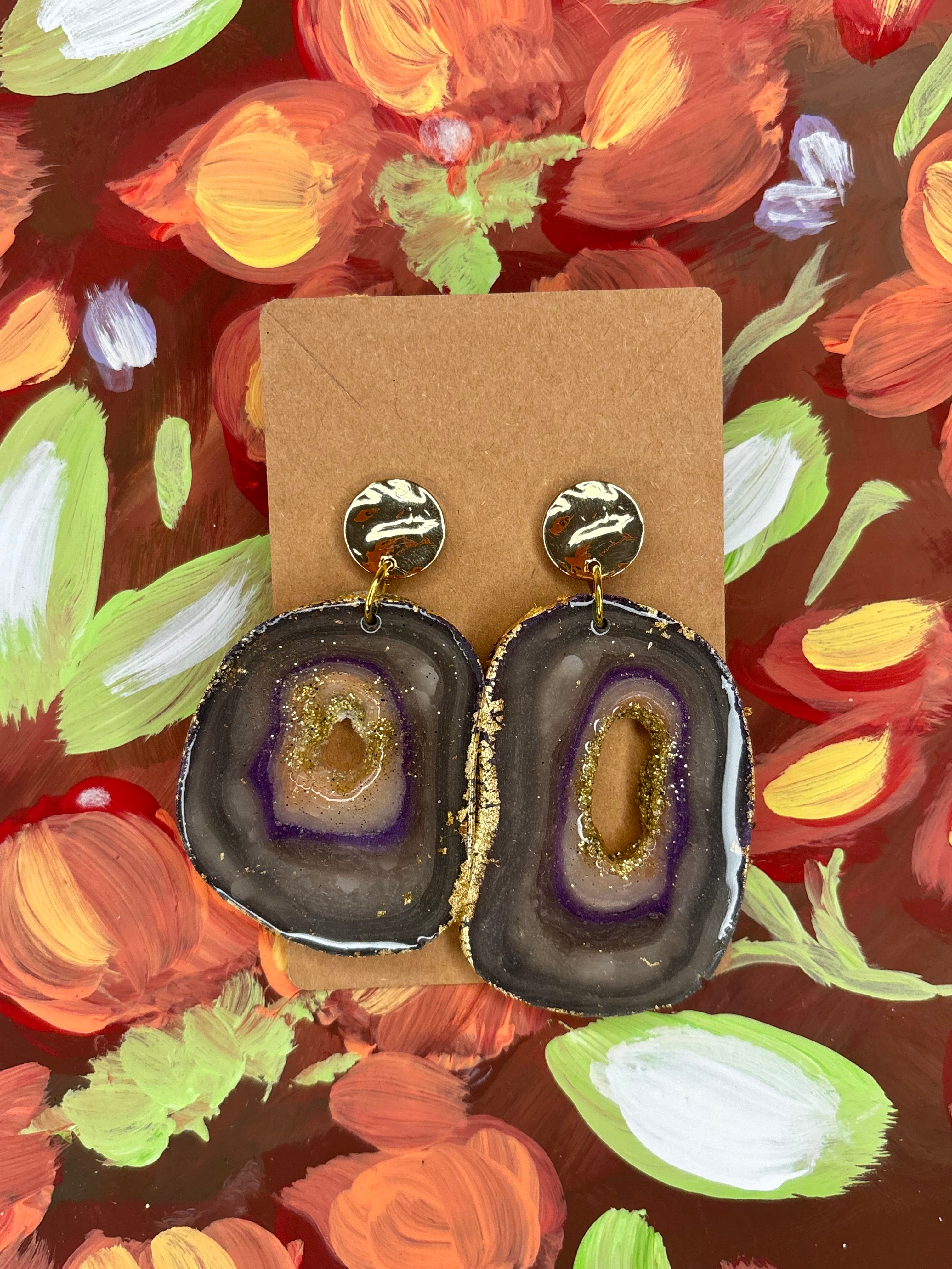 Faux “Lavender Haze” Geode