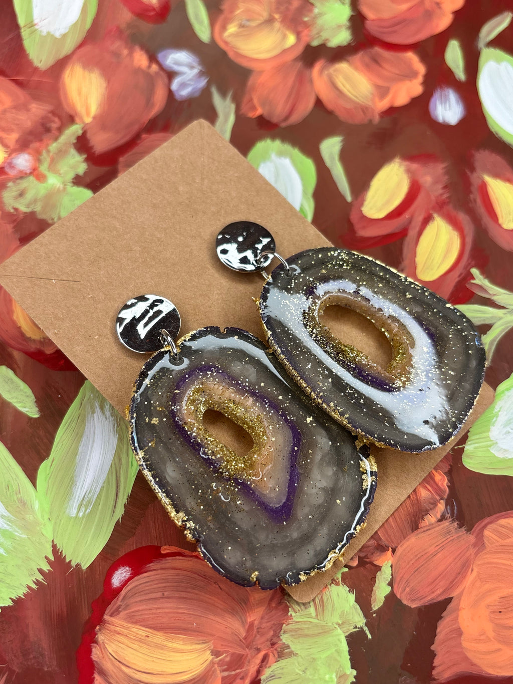 Faux “Lavender Haze” Geode