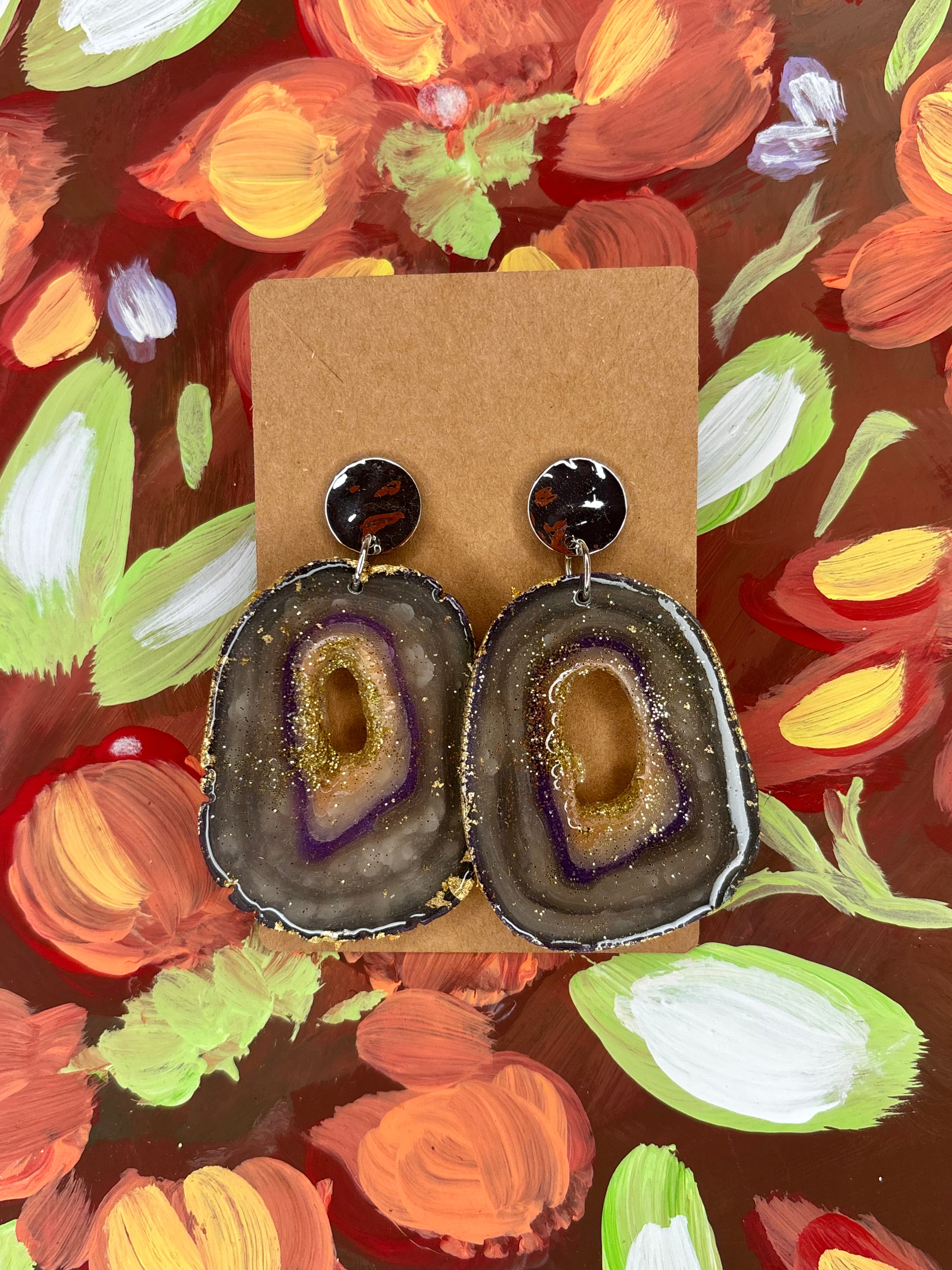 Faux “Lavender Haze” Geode