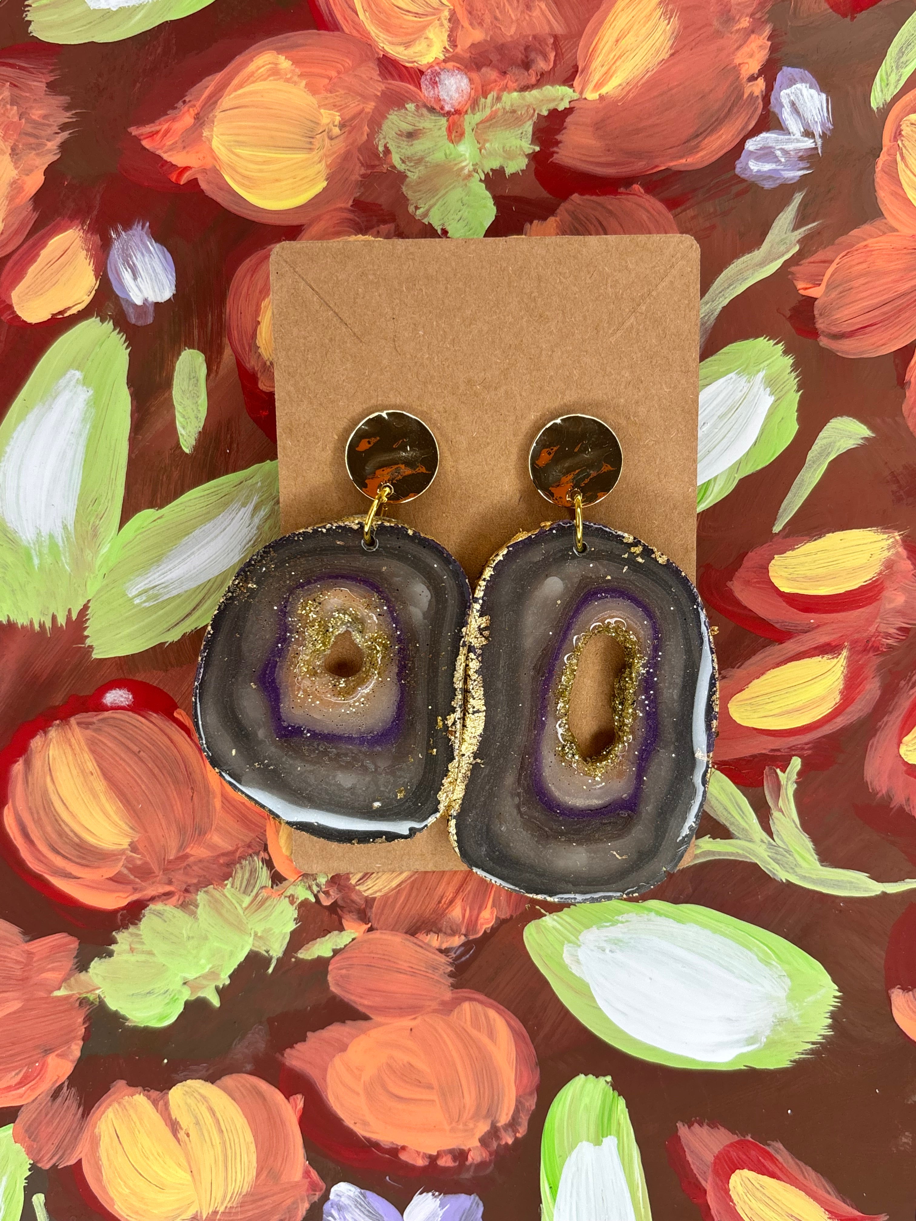 Faux “Lavender Haze” Geode