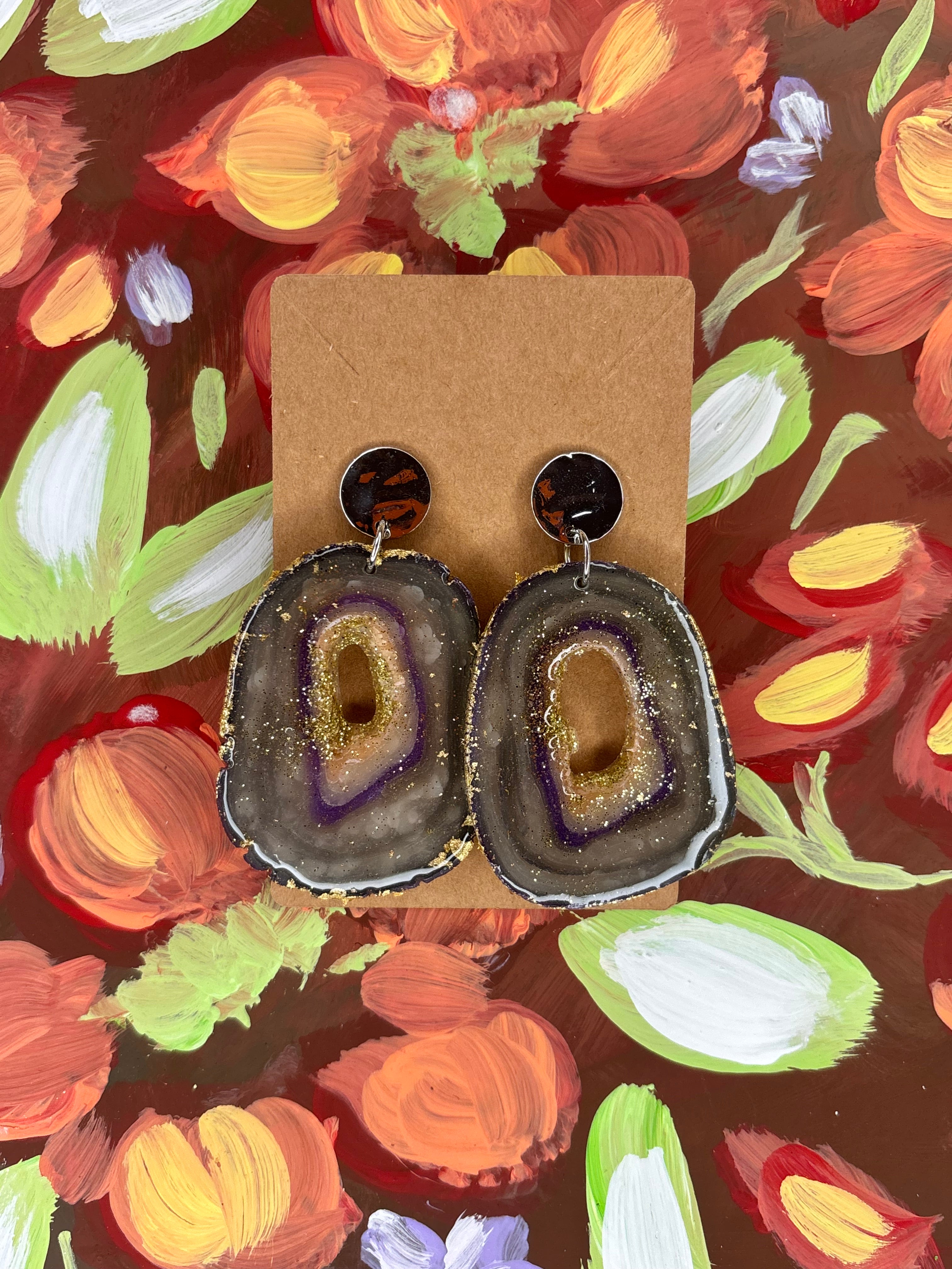 Faux “Lavender Haze” Geode