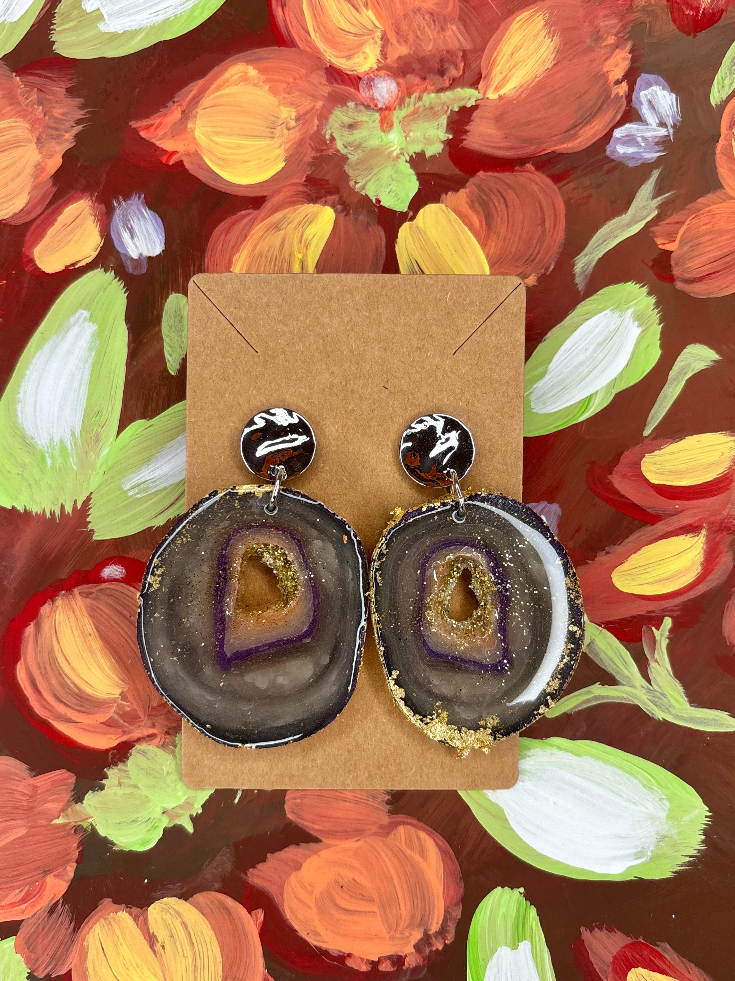 Faux “Lavender Haze” Geode