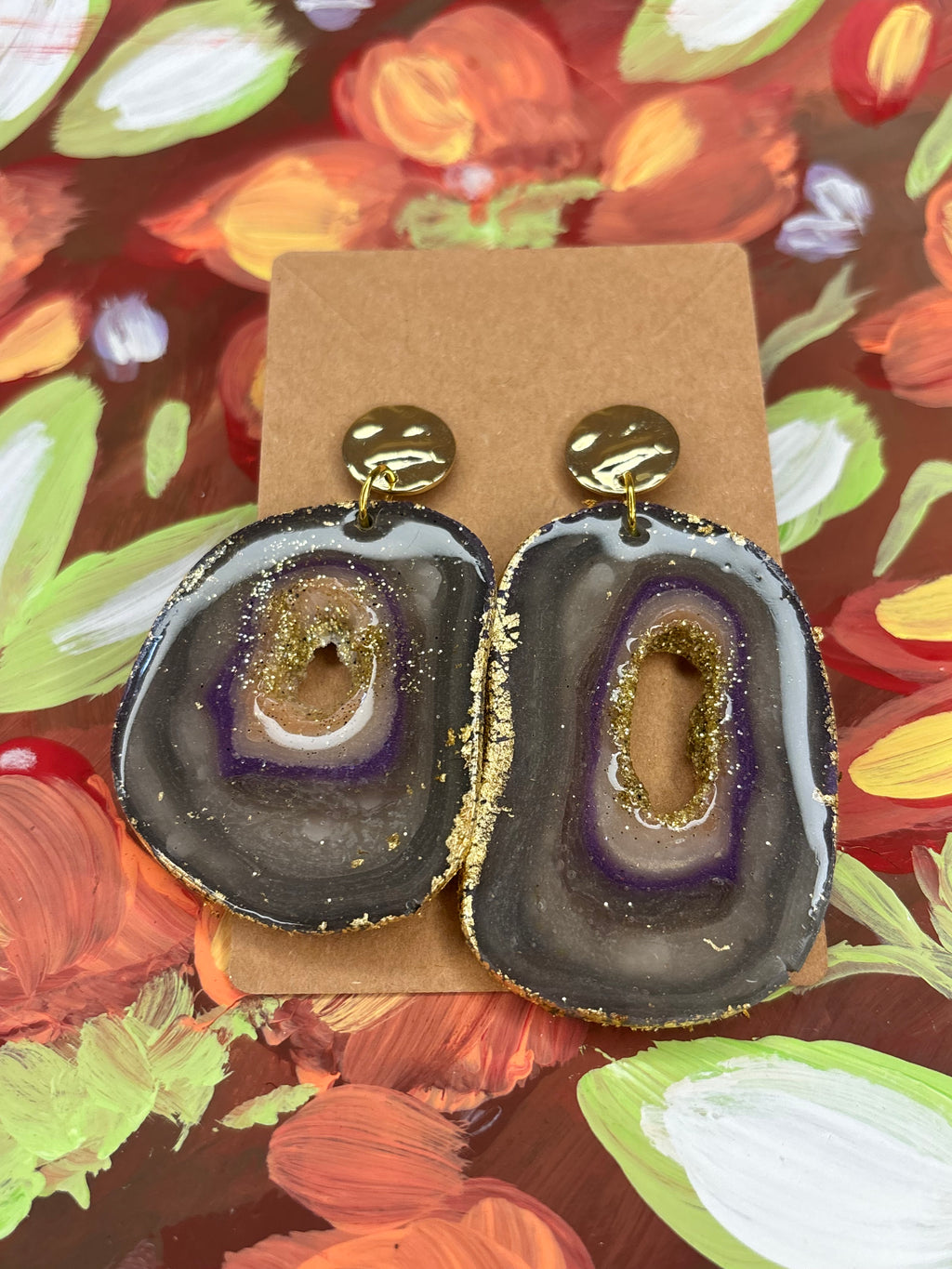 Faux “Lavender Haze” Geode