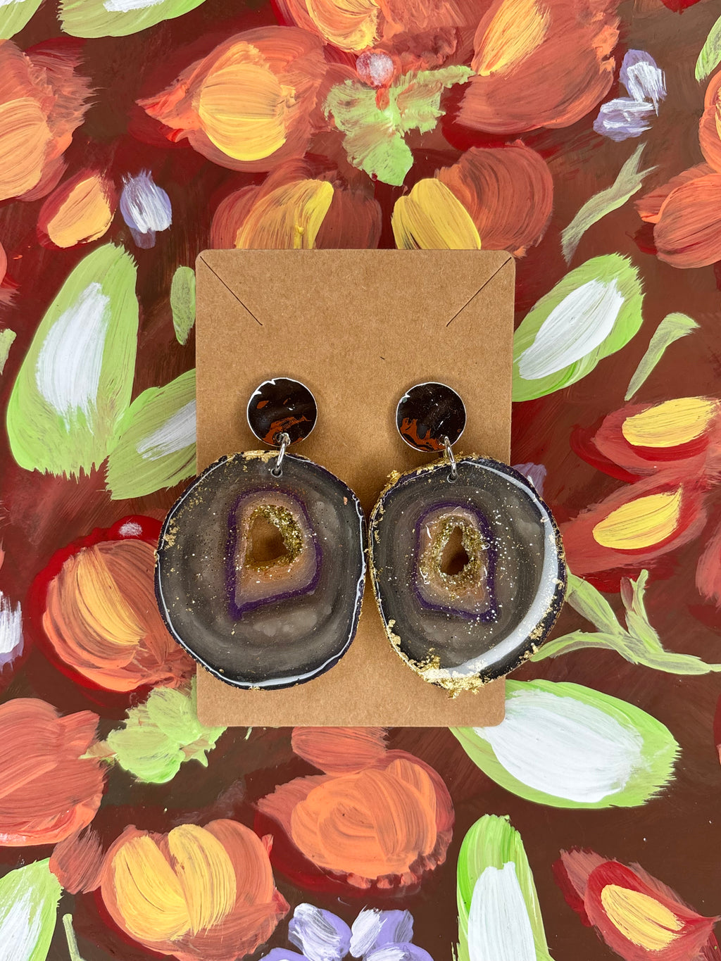 Faux “Lavender Haze” Geode