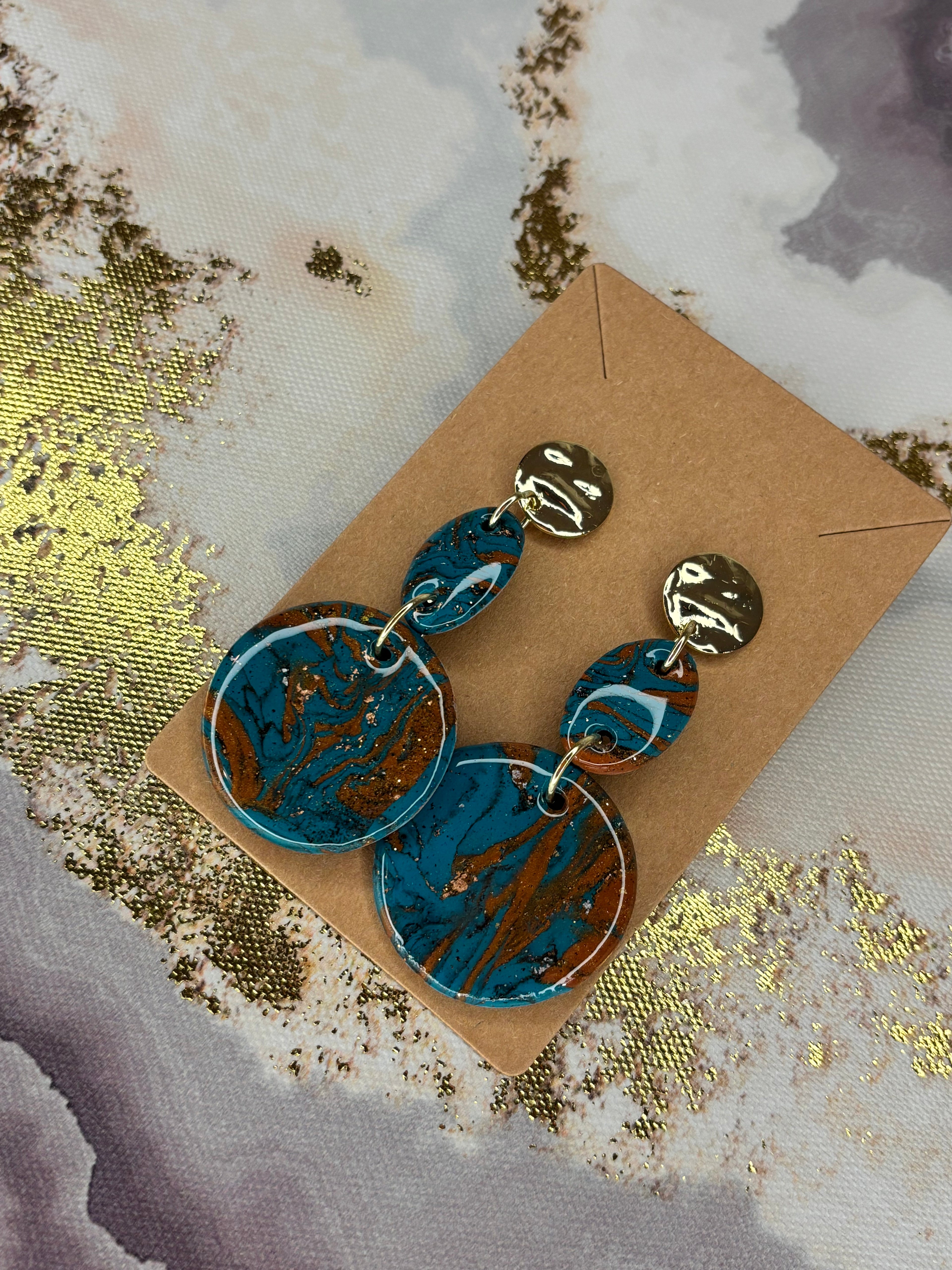 SALE ! Faux Copper Turquoise