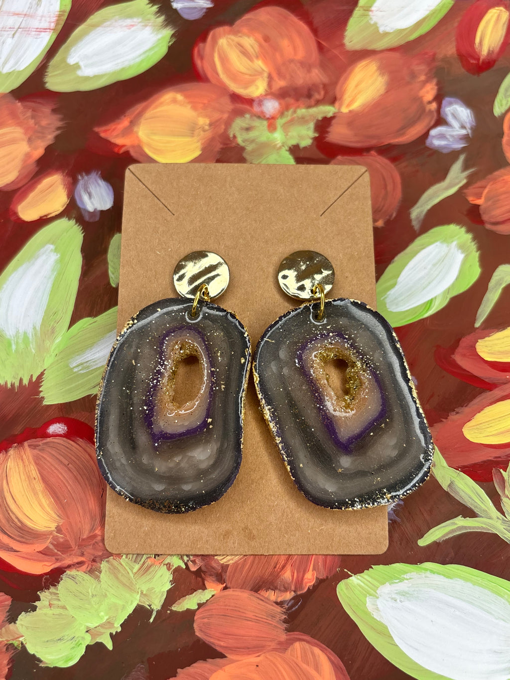 Faux “Lavender Haze” Geode