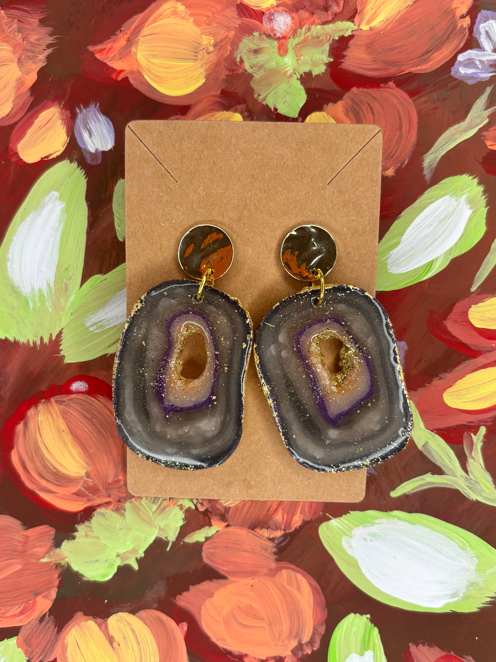 Faux “Lavender Haze” Geode