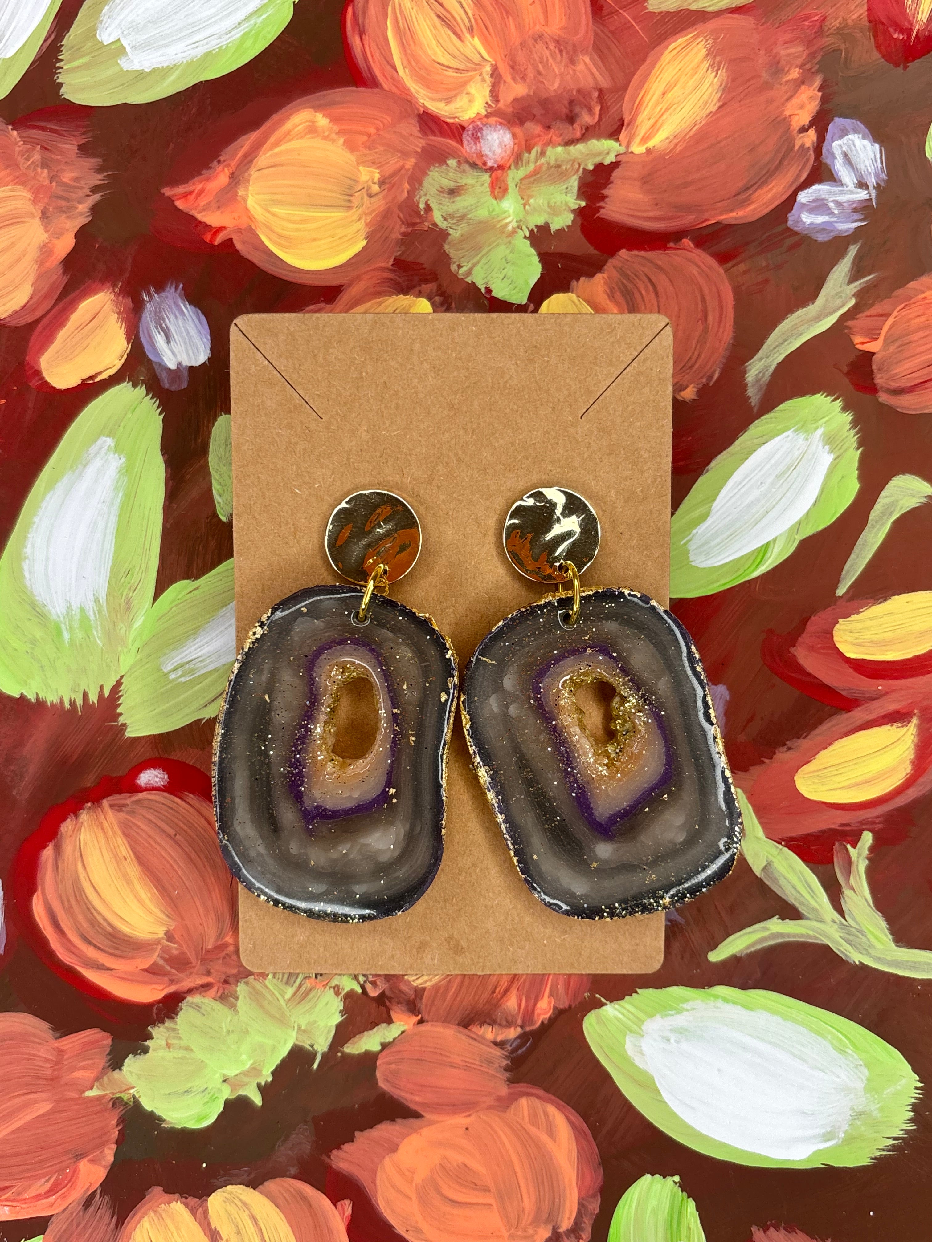 Faux “Lavender Haze” Geode